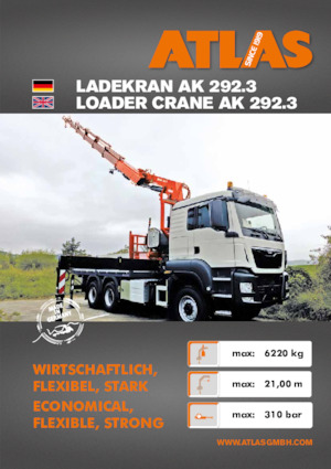 Hydraulische laadkranen Atlas AK 292.3 A4