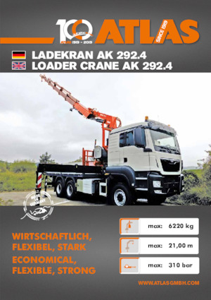 Hydraulische laadkranen Atlas AK 292.4 A2