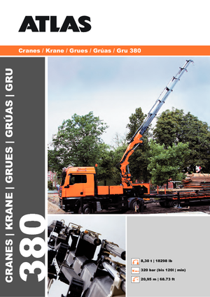 Hydraulische laadkranen Atlas AK 380.3 A2