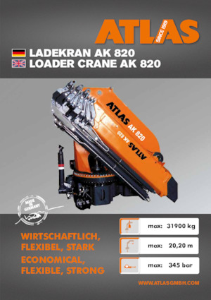 Hydraulische laadkranen Atlas AK 820 A4