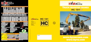 Hydraulische laadkranen Hyva Crane HC 181X 