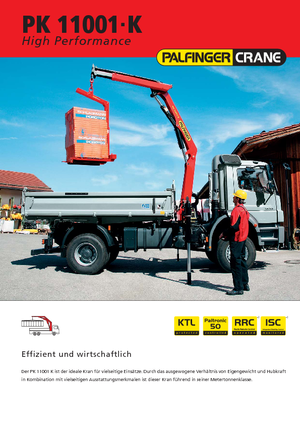 Hydraulische laadkranen Palfinger PK 11001 K