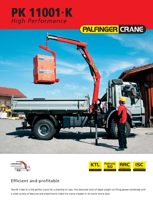 Hydraulische laadkranen Palfinger PK 11001 K