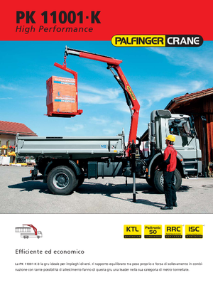 Hydraulische laadkranen Palfinger PK 11001 K