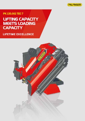 Hydraulische laadkranen Palfinger PK 135.002 TEC 7 E 