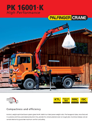 Hydraulische laadkranen Palfinger PK 16001 K B