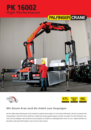 Hydraulische laadkranen Palfinger PK 16002 D