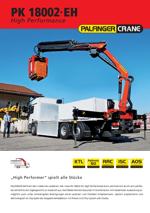 Hydraulische laadkranen Palfinger PK 18002-EH E