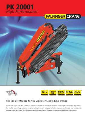 Hydraulische laadkranen Palfinger PK 20001 LA 4 HPLS