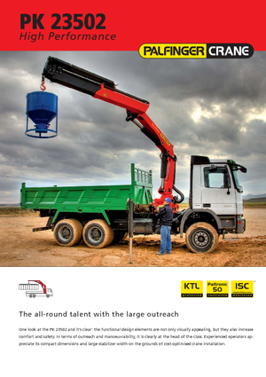 Hydraulische laadkranen Palfinger PK 23502 E