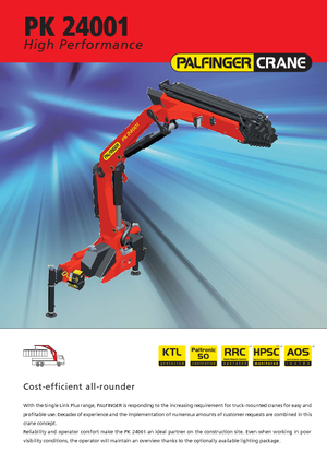 Hydraulische laadkranen Palfinger PK 24001-K B