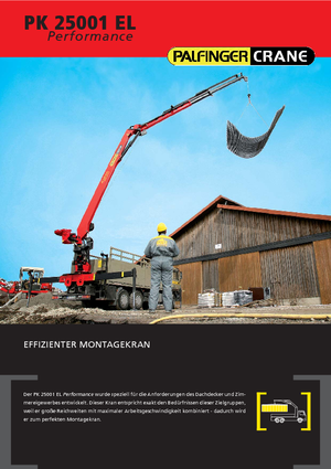 Hydraulische laadkranen Palfinger PK 25001 ELA