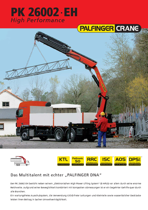 Hydraulische laadkranen Palfinger PK 26002 EH F