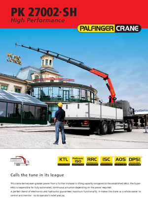 Hydraulische laadkranen Palfinger PK 27002 SH F