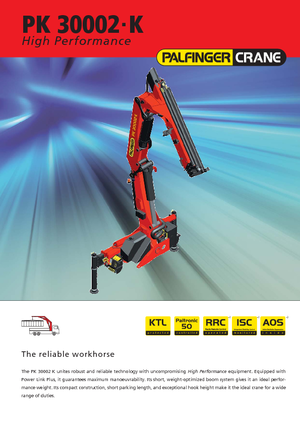 Hydraulische laadkranen Palfinger PK 30002-K A