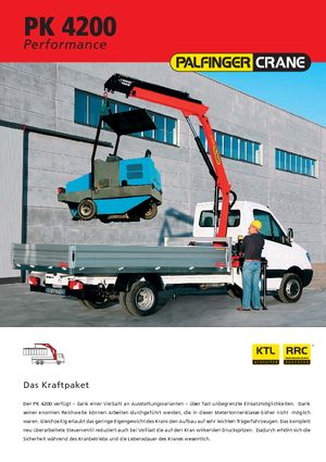 Hydraulische laadkranen Palfinger PK 4200 A