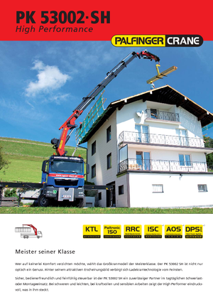 Hydraulische laadkranen Palfinger PK 53002 SH F