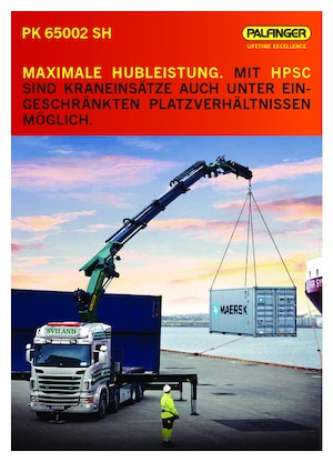 Hydraulische laadkranen Palfinger PK 65002 SH E