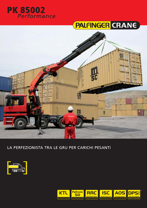 Hydraulische laadkranen Palfinger PK 85002 HPLS F