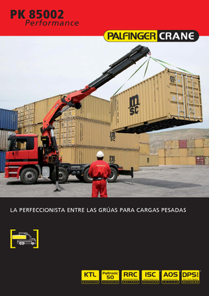 Hydraulische laadkranen Palfinger PK 85002 HPLS F