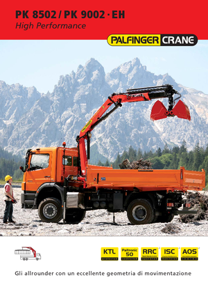 Hydraulische laadkranen Palfinger PK 8502