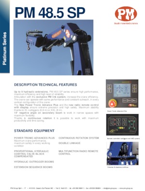 Hydraulische laadkranen PM PM 48.5 SP