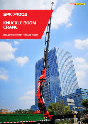 Hydraulische laadkranen Sany SPK 74002 B