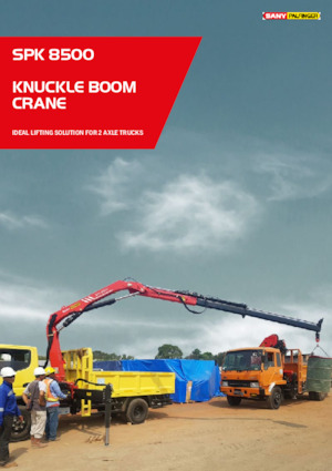 Hydraulische laadkranen Sany SPK 8500 A