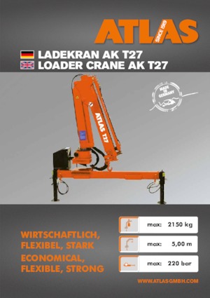 Hydraulische laadkranen Atlas T 27 A28