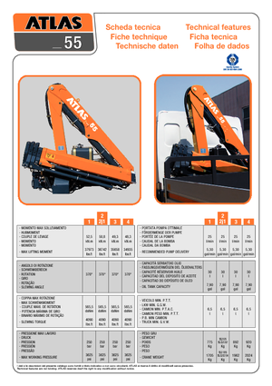 Hydraulische laadkranen T-Atlas TLC 55.2 A2