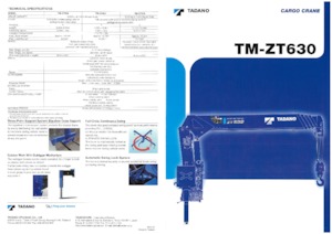 Hydraulische laadkranen Tadano TM-ZT635