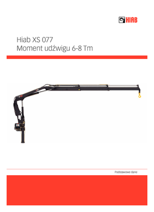 Hydraulische laadkranen Hiab XS 077 B-2 HIDUO