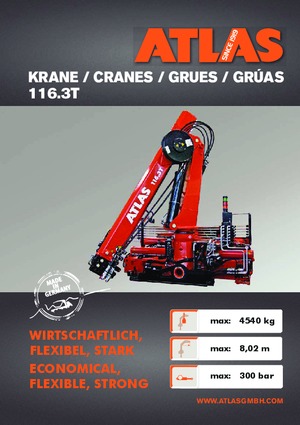 Hydraulische laadkranen Atlas AK 116.3 T