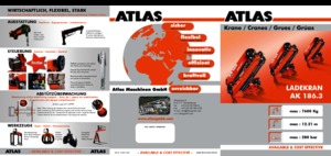Hydraulische laadkranen Atlas AK 186.3 A3 