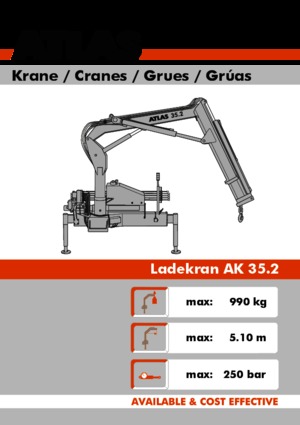 Hydraulische laadkranen Atlas AK 35.2 A1