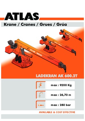 Hydraulische laadkranen Atlas AK 600.2 T A27