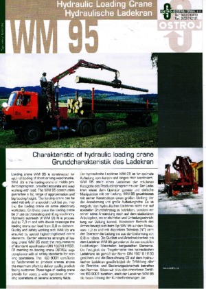 Hydraulische laadkranen Ostroj WM 95 NT