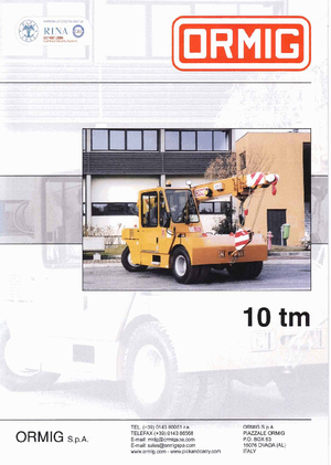 Industriële mobiele kranen ORMIG 10 tm