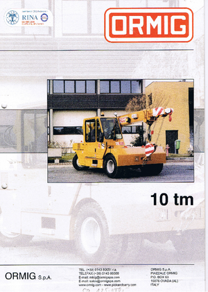 Industriële mobiele kranen ORMIG 10 tm