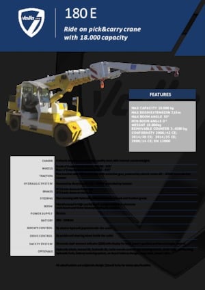 Industriële mobiele kranen Valla 180 E 