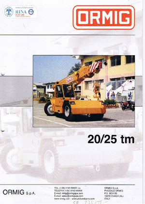 Industriële mobiele kranen ORMIG 20 tm