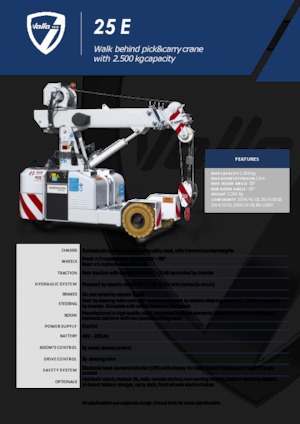 Industriële mobiele kranen Valla 25 E 