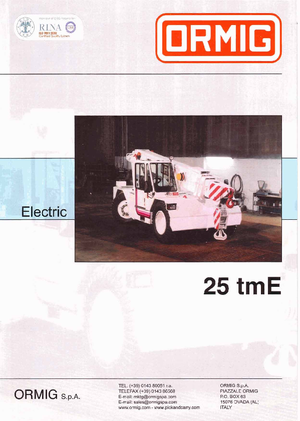 Industriële mobiele kranen ORMIG 25 tmE