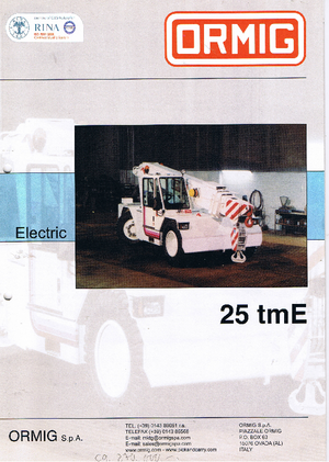 Industriële mobiele kranen ORMIG 25 tmE