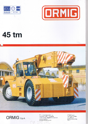 Industriële mobiele kranen ORMIG 45 tm