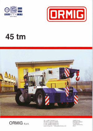 Industriële mobiele kranen ORMIG 45 tm
