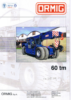 Industriële mobiele kranen ORMIG 60 tm