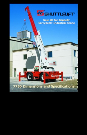 Industriële mobiele kranen Shuttlelift 7750 RT