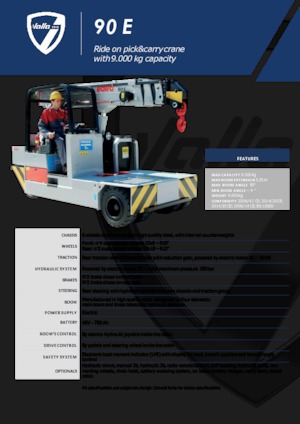 Industriële mobiele kranen Valla 90 E