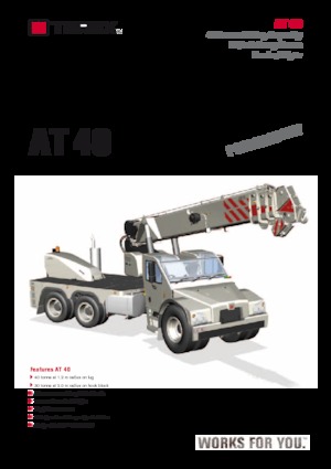 Industriële mobiele kranen Franna AT 40